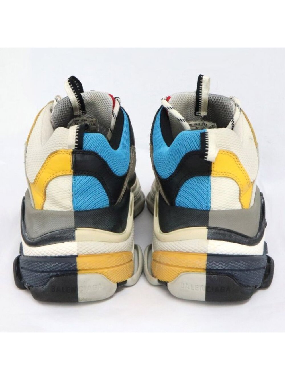 Balenciaga Triple S Split Sneakers Size 42 Multicolo - Picture 7 of 11